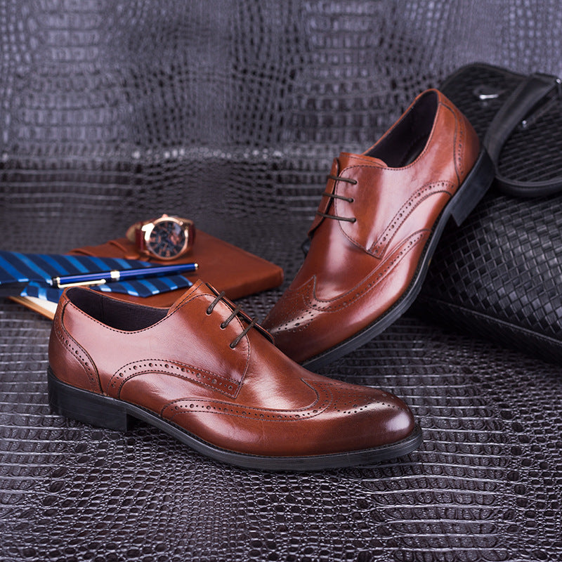 Men's Dress Shoes Classic Leather Oxfords Casual Cushioned Loafer Men's Formal Wear Business Casual Shoes