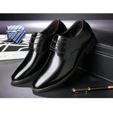 Men's Dress Shoes Classic Leather Oxfords Casual Cushioned Loafer Men's Business Formal Inner Height Increasing Leather Shoes Men's Shoes Leather Shoes