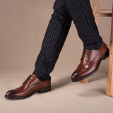 Men's Dress Shoes Classic Leather Oxfords Casual Cushioned Loafer Men's Formal Wear Business Casual Shoes