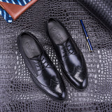 Men's Dress Shoes Classic Leather Oxfords Casual Cushioned Loafer Men's Formal Wear Business Casual Shoes