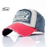 Ball Caps Color Matching Baseball Cap Coating Outdoor Sun Hat Washed 100% Cotton Hat