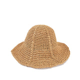 Straw Hat Straw Hat Female Summer Bucket Hat Beach Sun-Proof Bucket Hat