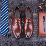 Men's Dress Shoes Classic Leather Oxfords Casual Cushioned Loafer Men's Formal Wear Business Casual Shoes