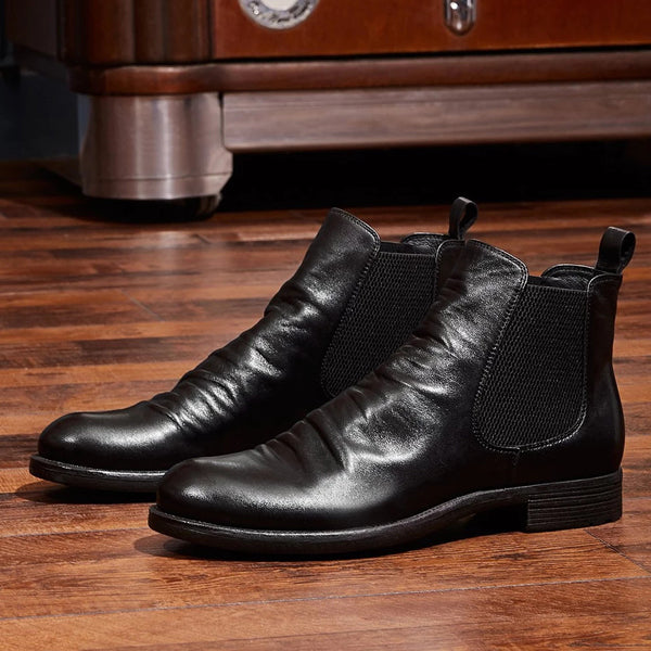 Western Shoes Elastic Casual Men's Men's Short Boots