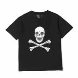 Skull Apparel Big V Skull Head Halloween Black, Short Sleeve