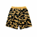 Bathing Ape Shorts Men's Shark Head Camouflage Elastic Waist Fifth Pants Middle Pants Casual Shorts