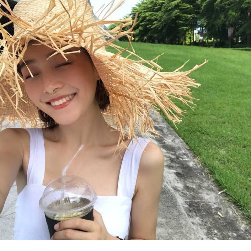 Summer Hats Summer Vacation Sun Protection Beach Travel Straw Hat