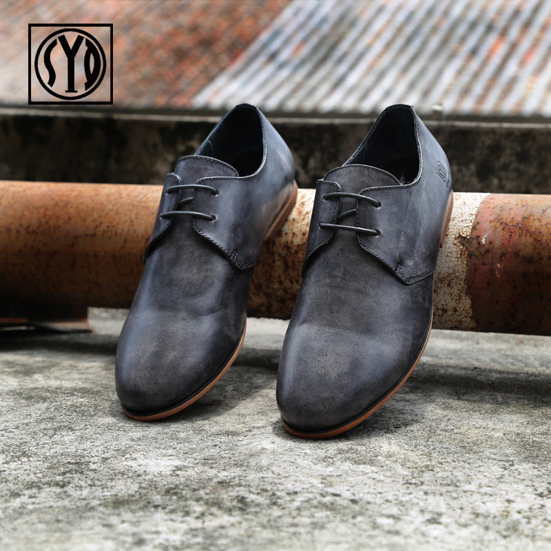 Men's Dress Shoes Classic Leather Oxfords Casual Cushioned Loafer Men's Shoes Spring and Summer Simplicity Casual Shoes Flat Shoes