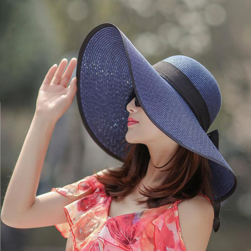 Big Hats Sun Hat Female Summer Outdoor Butterfly Straw Hat