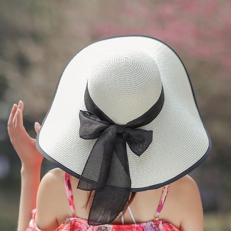Big Hats Sun Hat Female Summer Outdoor Butterfly Straw Hat