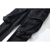 Man Fall Outfits Men's Loose Distressed Trendy Straight-Leg Trousers Trendy