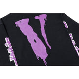 Vlone Hoodie Autumn And Winter Printing Loose Hooded Pullover Plus Size Retro Sports Sweater For Men