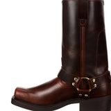 Western Shoes Autumn and Winter Riveted Short Boots Women's Shoes Square Heel Knight Men's Boots