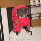 Winter Hats Winter Men's Winter Earmuffs Hat Kitten Embroidery