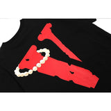 Vlone Die Loose Male And Female Large Size Retro Couple Short Sleeve Tshirt