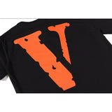 Vlone T Shirt Big V Men And Women Tee Casual Round Neck Short Sleeves T-Shirt