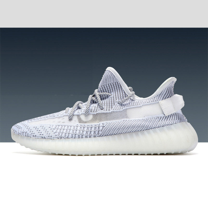 350 Coconut Shoes 350 V2 Unisex Shoes Starry Sky Full White Angel Couple Sports Style Shoes