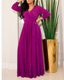 Lady Gaga Dress Plus Size Women'S Temperament Pure Color Dress