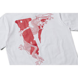 Vlone Mexico Shirt Short Sleeve T-Shirt Printed Men'S And Women'S Able Half Sleeve