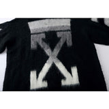 Off White Hoodie With Arrow Print Men'S And Women'S Sweaters Head Sweater Hooded Zipper Sweater Coat Owt