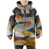 Mens Sweaters Man Fall Outfits Winter Print Loose Thermal Hooded Sweatshirt Men