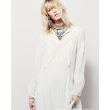 Beth Dutton Bohemian Dress Summer Spring Midi Dress Spring and Autumn Embroidery Maxi Dress