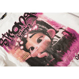 Man Fall Outfits Anime Print Long-Sleeved T-shirt Men and Women Couple Wear Bottoming Top