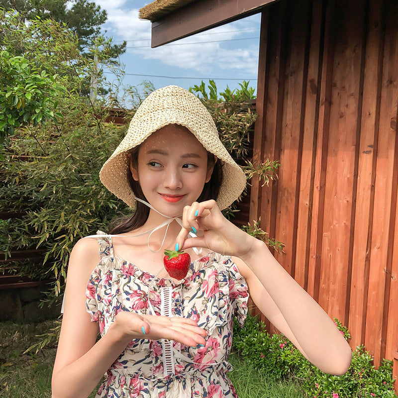 Straw Hat Women's Beach Summer Sunshade Straw Hat Vacation Outdoor