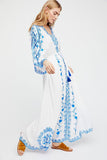 Beth Dutton Bohemian Dress Winter Autumn Midi Dresses Tassels Loose-Fitting Wide Sleeve Midi Dress