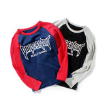 Children Long Sleeve Shirts Spring and Autumn Boy's Long-Sleeved T-shirt round Neck