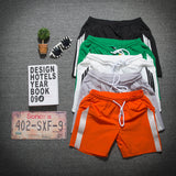 Men White Shorts Summer Men's Sports Pants Casual Loose