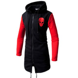 Skull Apparel Mid-Length Skull Print Coat
