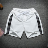 Men White Shorts Summer Men's Sports Pants Casual Loose