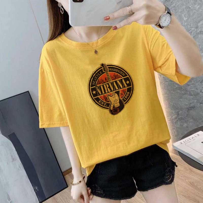 Nirvana T Shirt Kurt Cobain Nirvana Rock Guitar Pattern