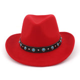Black Cowboy Hat Men and Women Couple Hat Fedora Hat