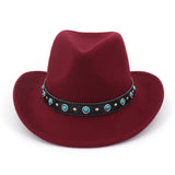 Black Cowboy Hat Men and Women Couple Hat Fedora Hat