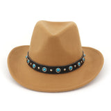 Black Cowboy Hat Men and Women Couple Hat Fedora Hat