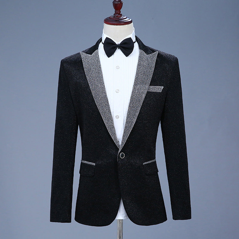 Men Prom Outfits Bright Silk
