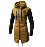 Skull Apparel Mid-Length Skull Print Coat