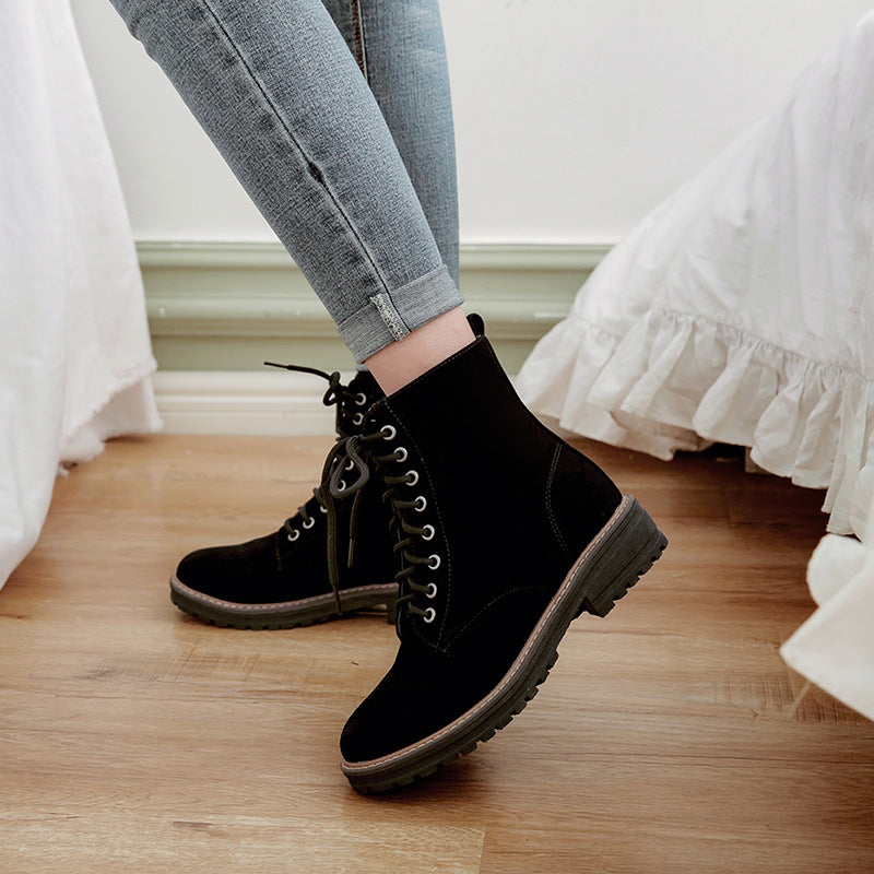 Men's Boots Work Boot Men Casual Hiking Boots Autumn and Winter Casual Men's Shoes plus Size Outdoor Retro