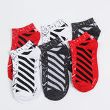 Off White Socks Ankle Socks Men's Cotton Men's Socks Sports Socks