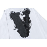 Vlone Sweatshirt Printed High Street Plus Size Retro Sports Sweater For Men