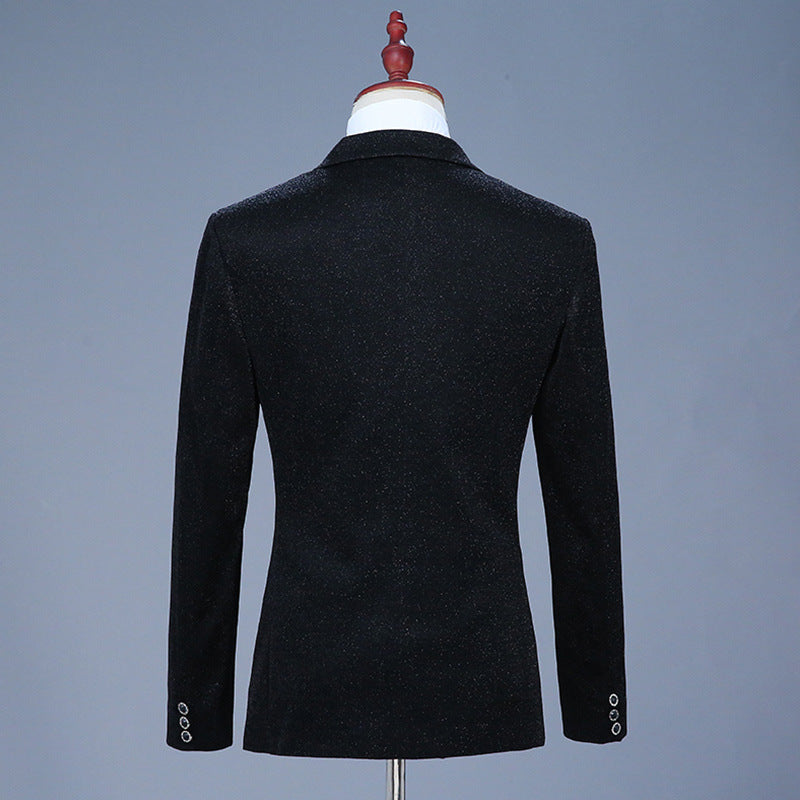 Men Prom Outfits Bright Silk