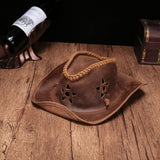 Black Cowboy Hat Personalized Handmade Hat Genuine Leather Travel  Leisure Travel Hat PU