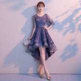 Mauve Dress Bridesmaid Banquet Evening Dress Dinner Suit Women
