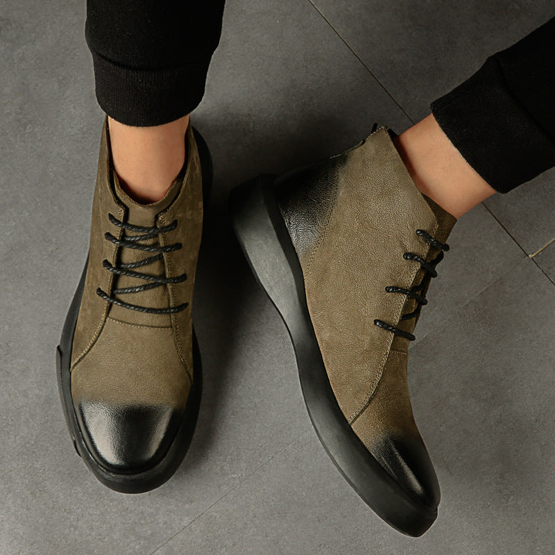 Men's Boots Work Boot Men Casual Hiking Boots Dr. Martens Boots Male Men's Fashion Casual Retro Men's Shoes