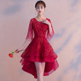 Mauve Dress Bridesmaid Banquet Evening Dress Dinner Suit Women