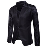 Men Prom Outfits Solid Color Large Raglan One Button Lapel Suit