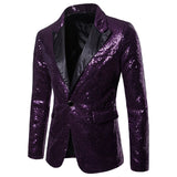 Men Prom Outfits Dress Gold Sequins