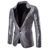 Men Prom Outfits Dress Gold Sequins